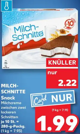 Kaufland MILCH- SCHNITTE Snack Angebot