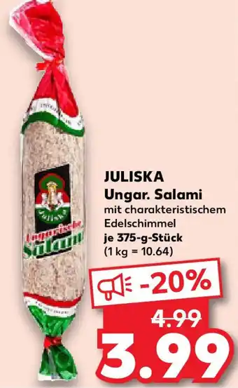 Kaufland JULISKA Ungar. Salami Angebot