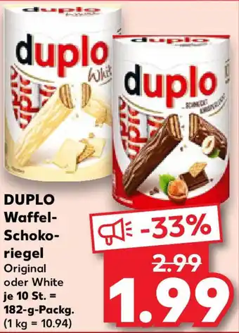 Kaufland DUPLO Waffel- Schoko- riegel Angebot