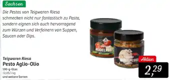 KONSUM Teigwaren Riesa Pesto Aglio-Olio Angebot