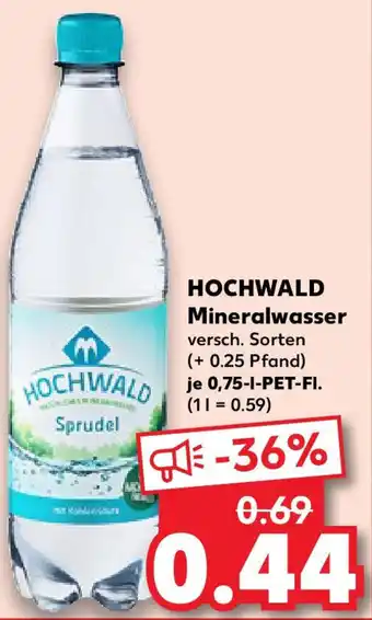 Kaufland HOCHWALD Mineralwasser Angebot