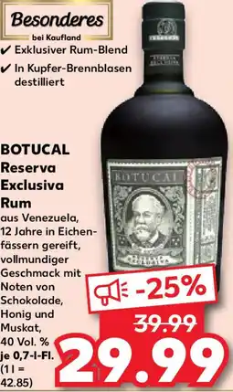 Kaufland BOTUCAL Reserva Exclusiva Rum Angebot