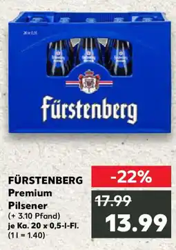 Kaufland FÜRSTENBERG Premium Pilsener Angebot