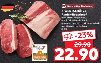 Kaufland K-WERTSCHÄTZE Rinder-Roastbeef Angebot