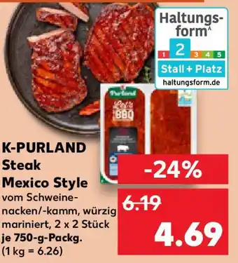 Kaufland K-PURLAND Steak Mexico Style Angebot