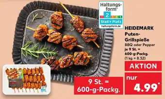 Kaufland HEIDEMARK Puten- Grillspieße Angebot
