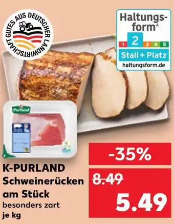 Kaufland K-PURLAND Schweinerücken am Stück Angebot