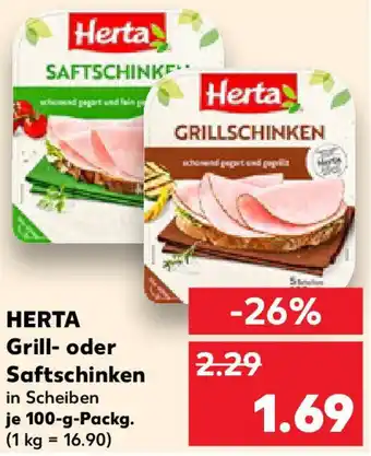 Kaufland HERTA Grill- oder Saftschinken Angebot