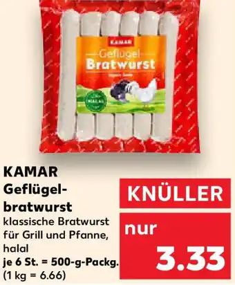 Kaufland KAMAR Geflügel- bratwurst Angebot