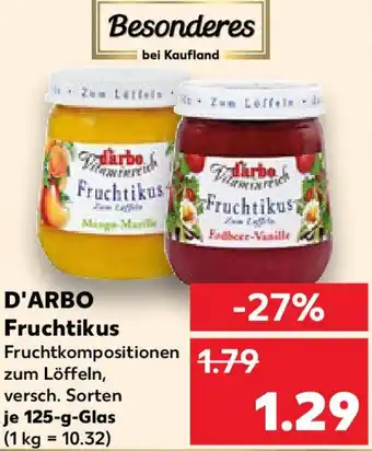 Kaufland D'ARBO Fruchtikus Angebot