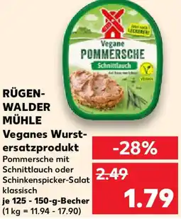 Kaufland RÜGEN- WALDER MÜHLE Veganes Wurst- ersatzprodukt Angebot