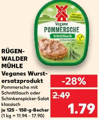 Kaufland RÜGEN- WALDER MÜHLE Veganes Wurst- ersatzprodukt Angebot