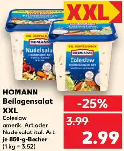 Kaufland HOMANN Beilagensalat XXL Angebot