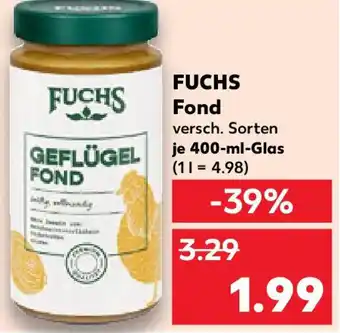 Kaufland FUCHS Fond Angebot