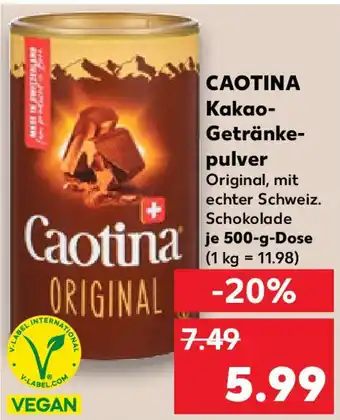 Kaufland CAOTINA Kakao- Getränke- pulver Angebot