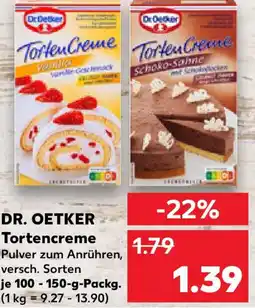 Kaufland DR. OETKER Tortencreme Angebot