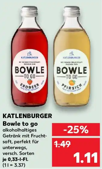 Kaufland KATLENBURGER Bowle to go Angebot