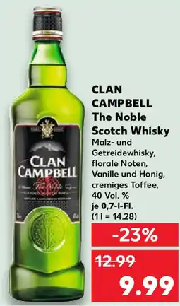 Kaufland CLAN CAMPBELL The Noble Scotch Whisky Angebot