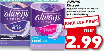 Kaufland ALWAYS Discreet Angebot