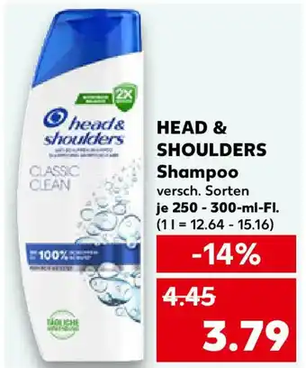 Kaufland HEAD & SHOULDERS Shampoo Angebot