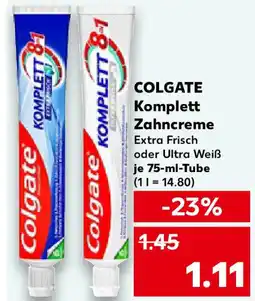 Kaufland COLGATE Komplett Zahncreme Angebot