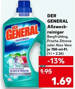 Kaufland DER GENERAL Allzweck- reiniger Angebot