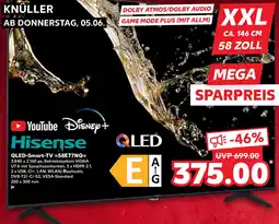 Kaufland Hisense QLED-Smart-TV 58E77NQ Angebot