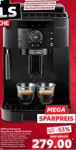 Kaufland DeLonghi Kaffeevollautomat Magnifica S ECAM 12.121.B Angebot