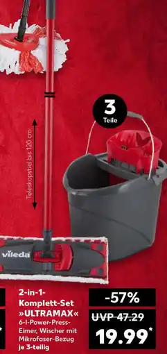 Kaufland vileda 2 in 1 Komplett-Set ULTRAMAX Angebot