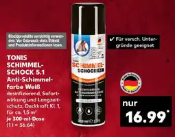 Kaufland TONIS SCHIMMEL- SCHOCK 5.1 Anti-Schimmel- farbe Weiß Angebot