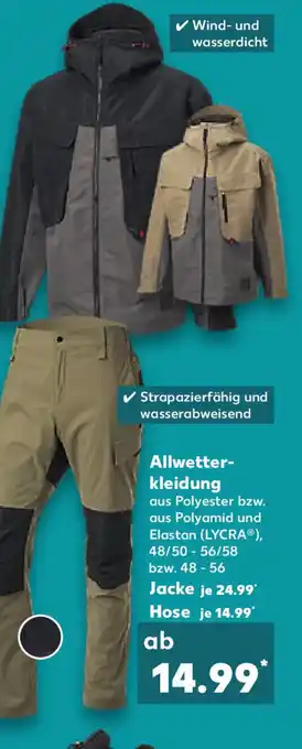 Kaufland Allwetter- kleidung Angebot