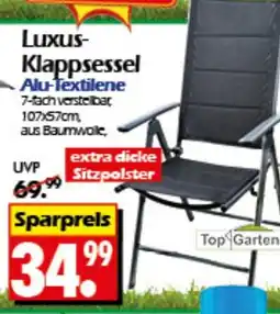 Wreesmann Top Garten Luxus- Klappsessel Alu-Textilene Angebot