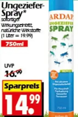 Wreesmann ARDAP Ungeziefer- Spray Angebot