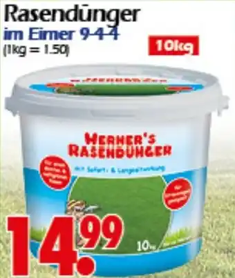 Wreesmann Rasendünger im Eimer Angebot