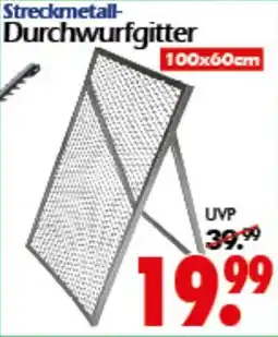 Wreesmann Streckmetall- Durchwurfgitter Angebot