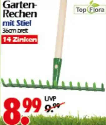 Wreesmann Top Flora Garten- Rechen mit Stiel Angebot