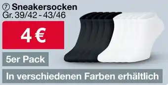 Woolworth Sneakersocken Angebot