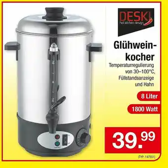 Zimmermann Deski Glühweinkocher Angebot