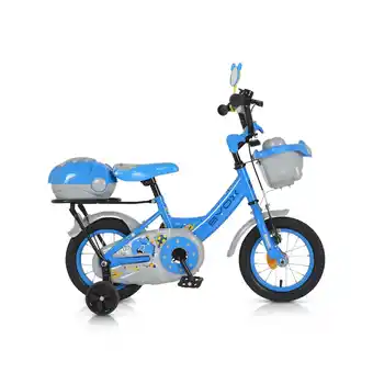 Netto Marken-Discount Byox Kinderfahrrad 1202 12 Zoll mit Stützräder, Körbe, Rückspiegel, Klingel blau Angebot