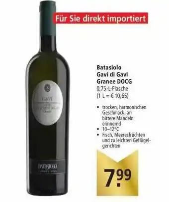 Marktkauf Batasiolo Gavi Di Gavi Granee Docg Angebot