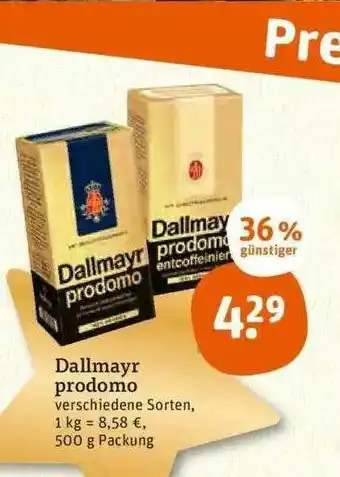 tegut Dallmayr Prodomo Angebot