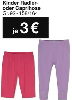 Woolworth Kinder Radler- oder Caprihose Angebot