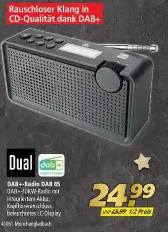 Marktkauf Dual Dab+-radio Dab 85 Angebot