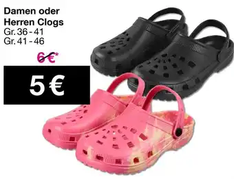 Woolworth Damen oder Herren Clogs Angebot