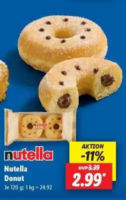 Lidl Nutella Donut Angebot