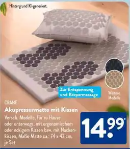 Aldi Süd Akupressurmatte mit Kissen Angebot