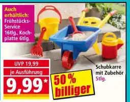 Norma Schubkarre mit Zubehör 5tlg Angebot