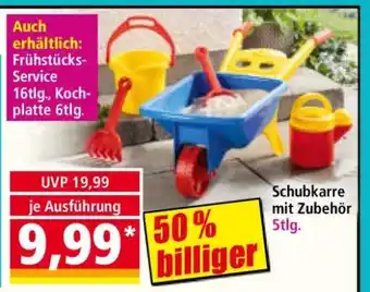 Norma Schubkarre mit Zubehör 5tlg Angebot