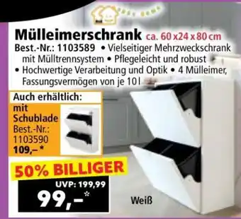 Norma Mülleimerschrank Angebot