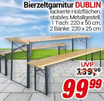 CENTERSHOP Bierzeltgarnitur DUBLIN Angebot
